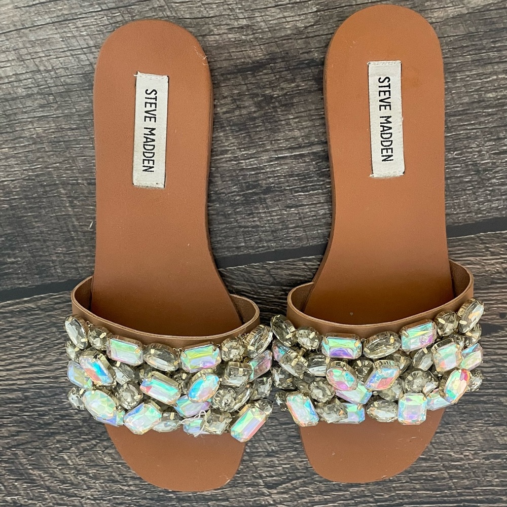 Steve Madden Brionna Rhinestone Sandals